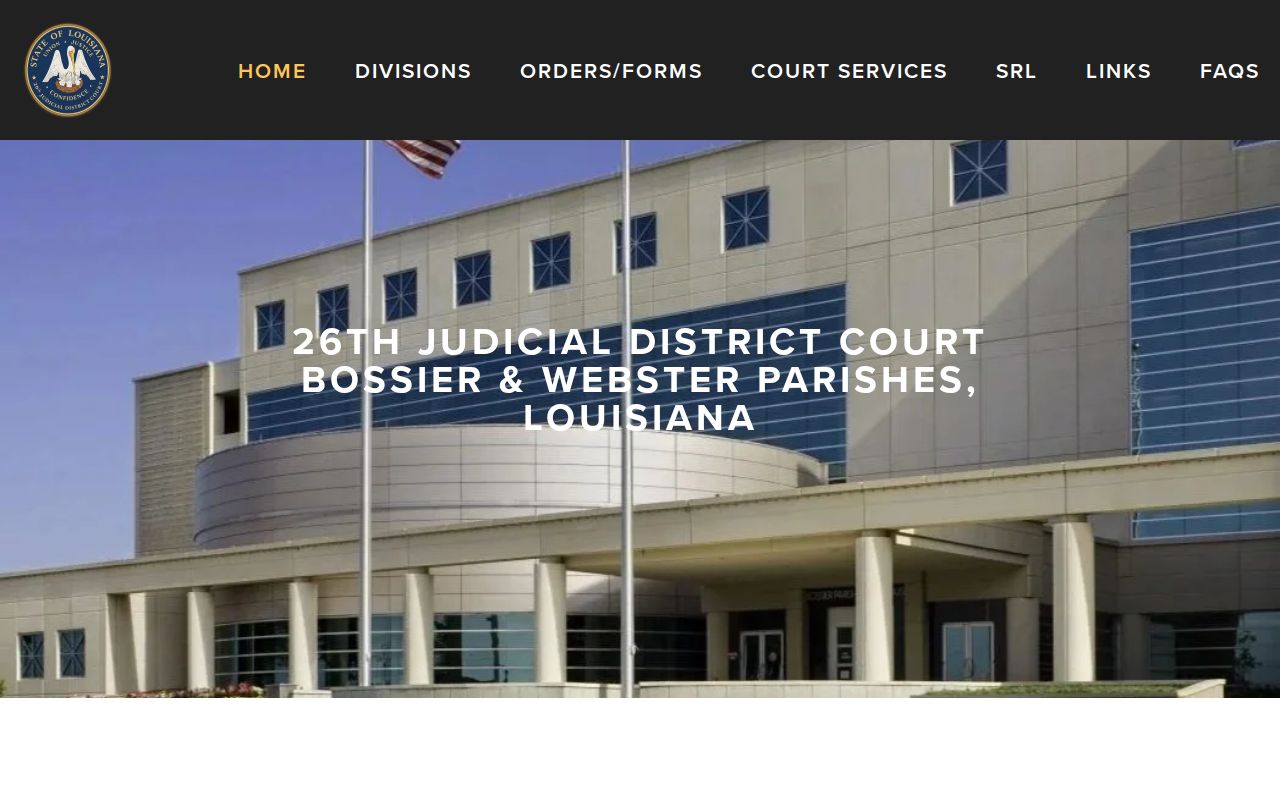 26th Judicial District Court check for Bossier Parish release records